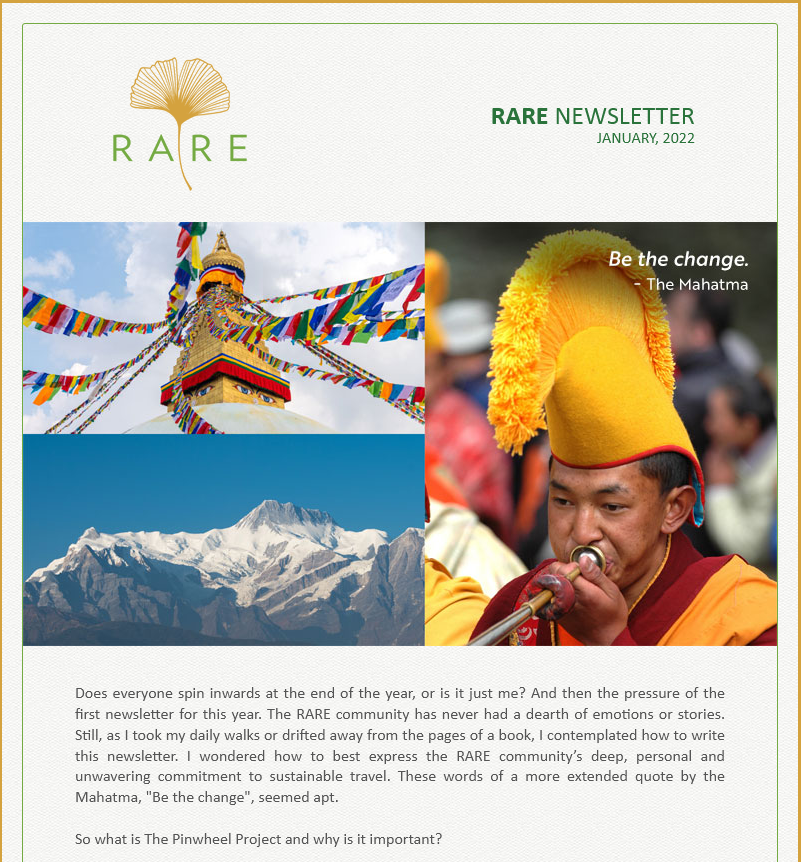 gINKgo I RARE Newsletter | The Pinwheel Project with RARE Episode 1: Explore Nepal | Vol 50 | Jan 20
