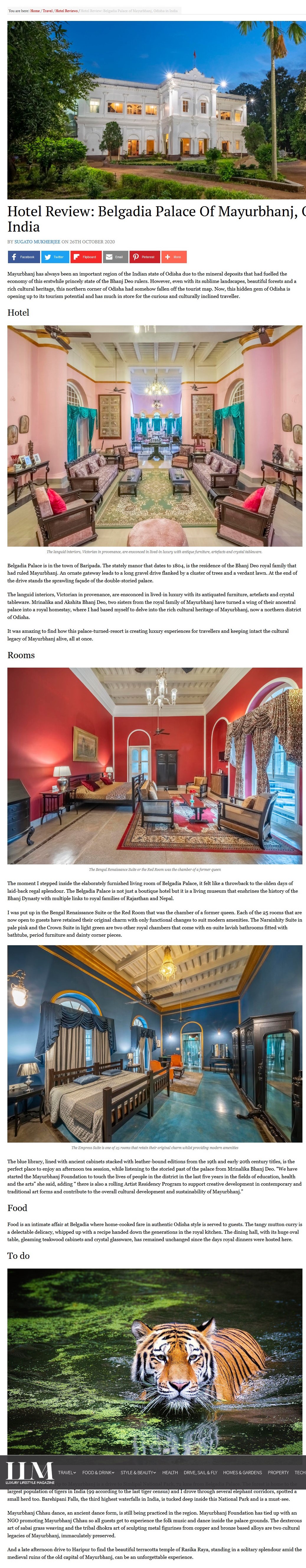 Luxury Lifestyle Magazine- Belgadia Palace of Mayurbhanj