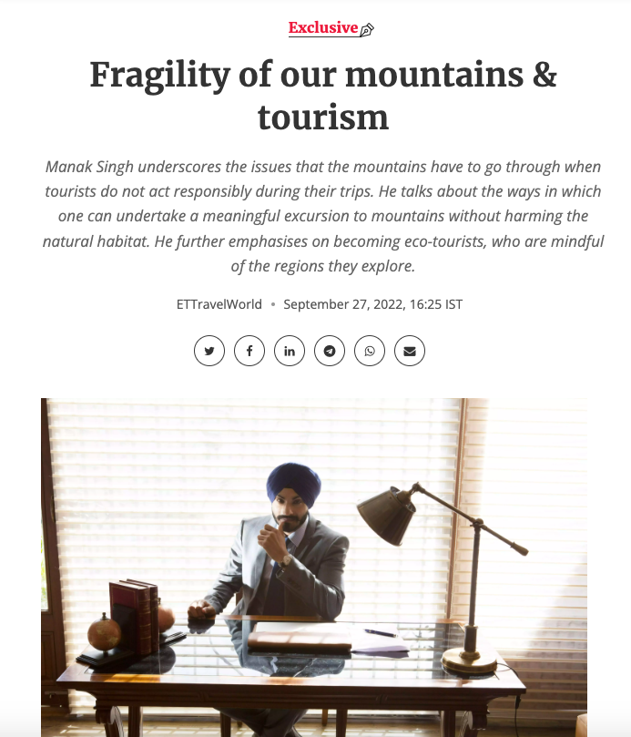 Fragility of our mountains & tourism- The Mirage, Andretta