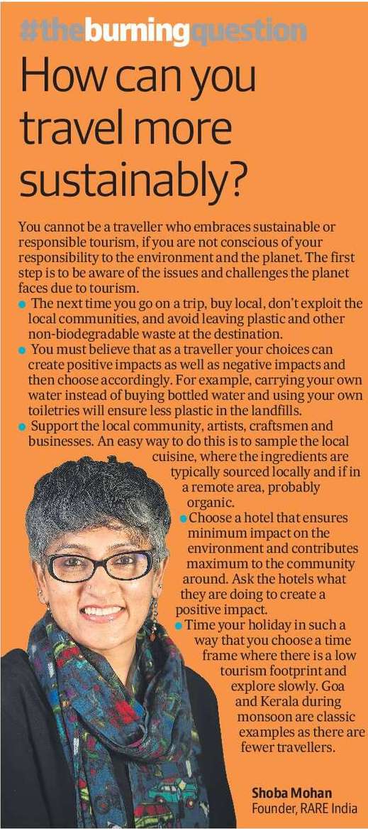 Hindustan Times (HT City) Travel more sustainably